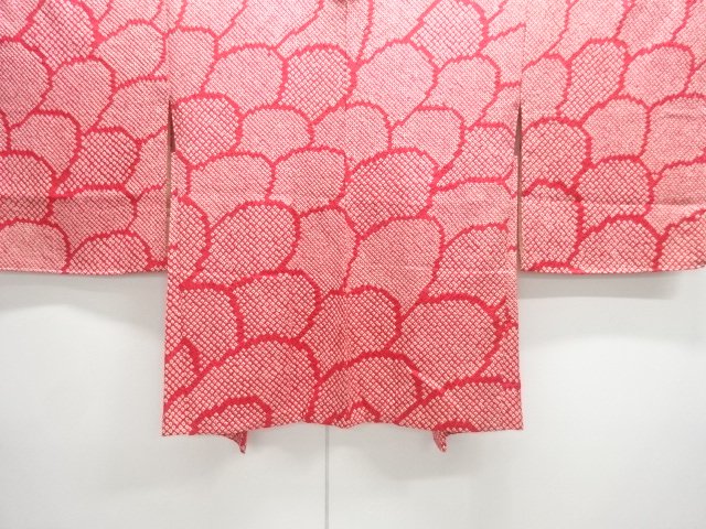 JAPANESE KIMONO / HAORI COAT / ALL SHIBORI / ABSTRACT FLOWER 
